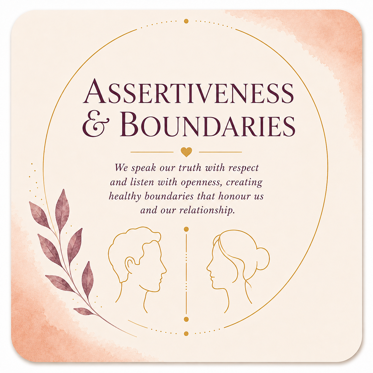 Assertiveness and Boundaries pillar card